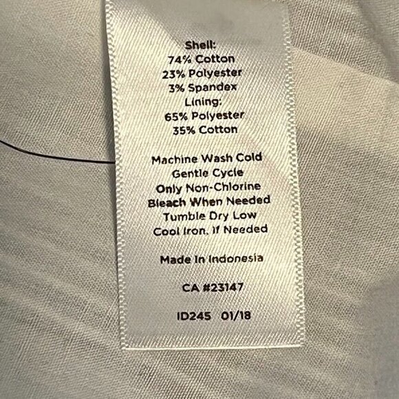 Talbots Woman Striped Side Elastic Knee Length Nautical Sailor Skirt 14W - Picture 6 of 6